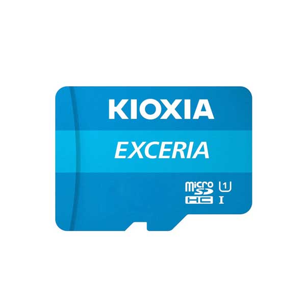 کارت حافظه‌ microSDHC کیوکسیا مدل EXCERIA کلاس ۱۰ استاندارد UHS-I U1 سرعت ۱۰۰MBps ظرفیت ۳۲ گیگابایت به همراه آداپتور SD