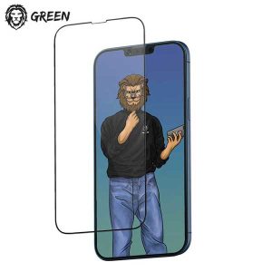 Ú¯Ù„Ø³ Ù…Ù‚Ø§ÙˆÙ… iPhone 13 Pro Max Ú¯Ø±ÛŒÙ† Ù„Ø§ÛŒÙ† Green Lion Steve Glass