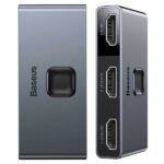سوییچ دو پورت HDMI بیسوس Baseus Matrix HDMI Splitter Space CAHUB-BC0G