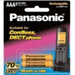 باتری نیم قلمی قابل شارژ 650mAh دو تایی Panasonic