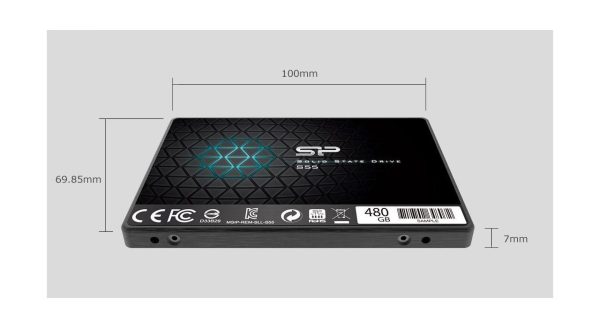 Silicon Power Slim S55 SATA3.0 Internal SSD - 240GB
