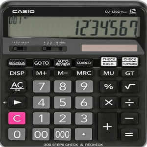 ماشین حساب کاسیو مدل DJ-120D Plus