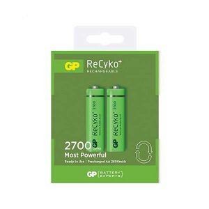 باتری قلمی قابل شارژ جی پی مدل ReCyko Plus 2700 بسته ۲ عددی