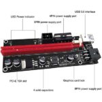 رایزر گرافیک تبدیل PCI EXPRESS X1 به X16 مدل ۰۰۹s طلایی و مشکی
