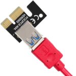 رایزر گرافیک تبدیل PCI EXPRESS X1 به X16 مدل ۰۰۹s طلایی و مشکی