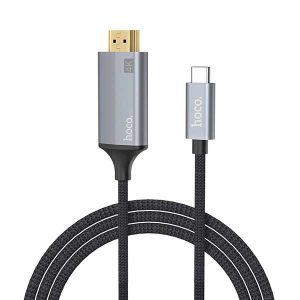 کابل تبدیل USB-C به HDMI هوکو مدل UA13 طول ۱٫۸ متر