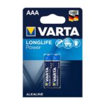 باتری نیم قلمی وارتا مدل Longlife Power بسته 2 عددی