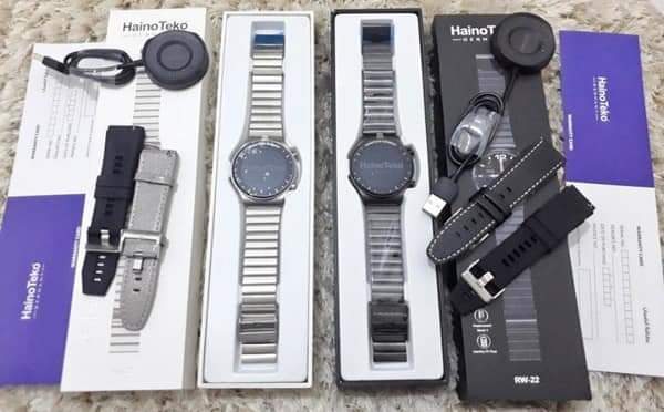 آنباکس رنگ مشکی و سیلور Haino Teko Smart Watch RW22