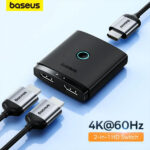 مشخصات سوئیچ 1 پورت به 2 پورت HDMI بیسوس مدل AIRJOY فروشگاه اینترنتی سرندکالا
