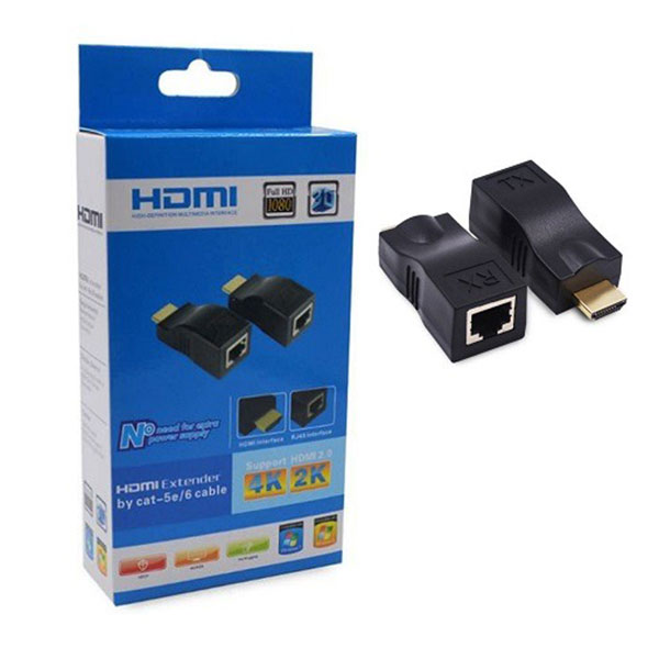 قیمت مبدل افزایش طول HDMI مدل HPK-30M بسته 2 عددی فروشگاه اینترنتی سرندکالا