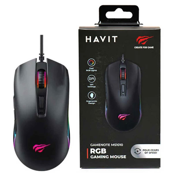 قیمت ماوس سیم دار گیمینگ هویت مدل MS1010 فروشگاه اینترنتی سرندکالا