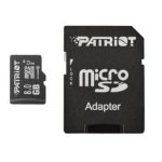 کارت حافظه microSDHC پتریوت مدل LX کلاس۱۰ استاندارد UHS-I U1 سرعت ۴۸MBps ظرفیت ۸ گیگابایت به همراه آداپتور SD